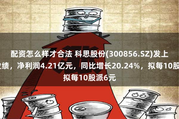 配资怎么样才合法 科思股份(300856.SZ)发上半年业绩，净利润4.21亿元，同比增长20.24%，拟每10股派6元