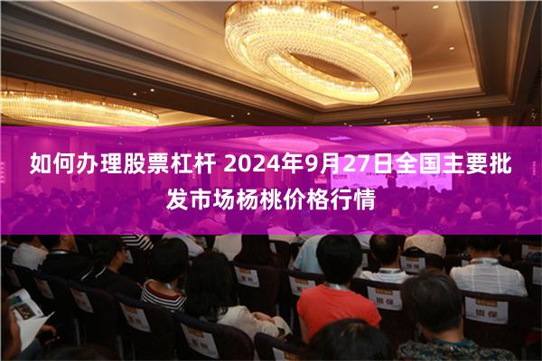 如何办理股票杠杆 2024年9月27日全国主要批发市场杨桃价格行情