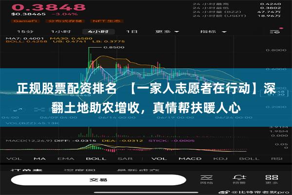正规股票配资排名  【一家人志愿者在行动】深翻土地助农增收，真情帮扶暖人心
