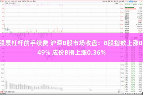 股票杠杆的手续费 沪深B股市场收盘：B股指数上涨0.49% 成份B指上涨0.36%