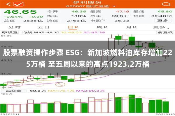 股票融资操作步骤 ESG：新加坡燃料油库存增加225万桶 至五周以来的高点1923.2万桶