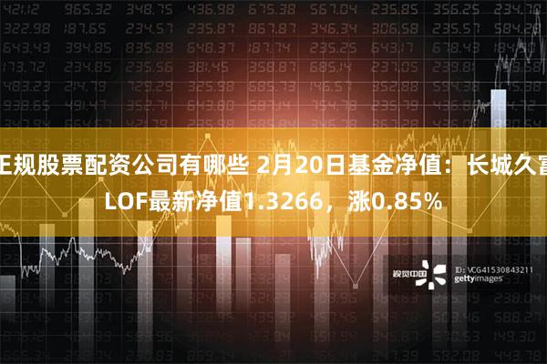 正规股票配资公司有哪些 2月20日基金净值：长城久富LOF最新净值1.3266，涨0.85%