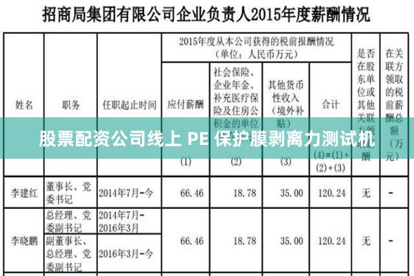 股票配资公司线上 PE 保护膜剥离力测试机